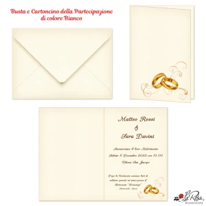 Partecipazioni Matrimonio con Fedi 2026 STAMPA OMAGGIO