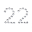 Lettere e Numeri Strass Adesivi - confezione da 25 pz
