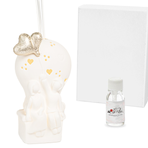 Bomboniere Coppia Profumatori a LED su mongolfiera