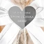 Idea Regalo Nozze di Diamante 2027 Clessidra Maxi in vetro con sabbia bianca con applicazione cuore