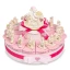 Torta Bomboniere da 15 Fette con cavallino a dondolo rosa