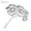 fiore argento per bomboniere nozze argento