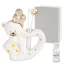 Bomboniere Battesimo 2027 Profumatore Orsetto con cuore ceramica a LED