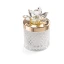 Bomboniere 2027 Candele Diamond Oro con fiore in Cristallo - Alta Qualità