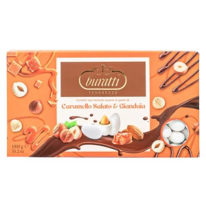 Confetti Buratti Ripieni Caramello Salato e Gianduia – Tenerezze 1 Kg