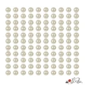 Adesivi con Perle Autoadesive, 1320 Perle Piatto Adesivo Bianche, Mezze Perle Adesive Colorate, Perle Adesive per Make Up, 4 Dimensioni per Viso, Bellezza, Trucco, Nail Art, Fai-da-Te Artigianato