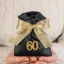Sacchetto 60 Sessantesimo Compleanno con Numero 60 Glitter