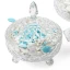 Contenitori confettata scatola porta-confetti con coperchio in vetro con decorati