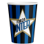 8 bicchieri di carta 260 ml per festa tema Inter
