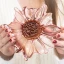 Bomboniera Ciotola in vetro a fiore rosa antico perlato - Alta Qualità