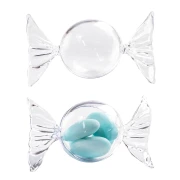 Scatoline a forma di Caramella Plexiglass Portaconfetti