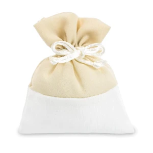 ULTIMI PEZZI 35 Sacchettini portaconfetti Eleganti in Tessuto e Organza Beige 10x12 cm PREZZO PER TUTTI