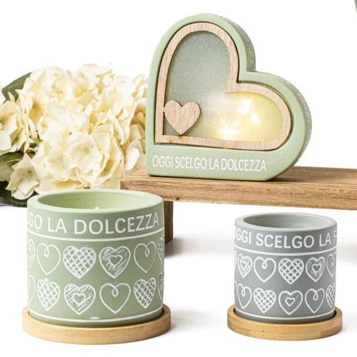 Bomboniere Linea Fantasia 2026 Utile in terracotta con cuori astratti