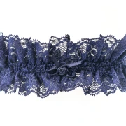 Giarrettiera Blu in pizzo per sposa matrimonio