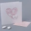 Partecipazione Nozze Originale Rosa decorata da cuoricini - Pink Heart
