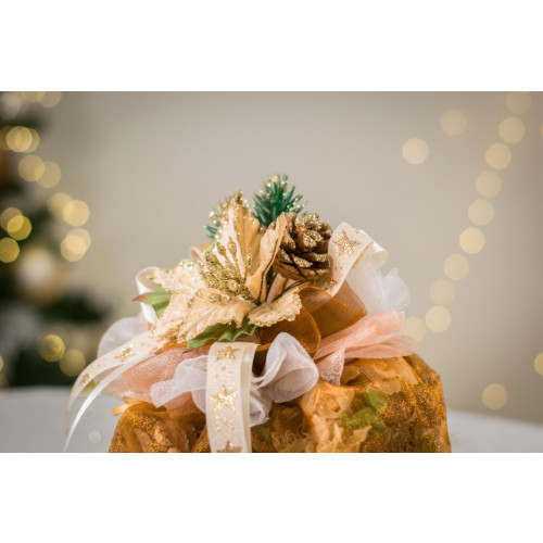 Idea Regalo Natale - Sacchetto con pot-pourri profumato e decorazioni natalizie - Marrone