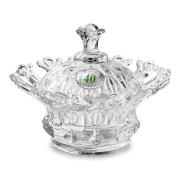 Bomboniere 2026 Nozze di Smeraldo Corona vetro porta-candela e portagioie