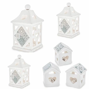 Bomboniere Maioliche Lanterne Led in ceramica OFFERTISSIMA