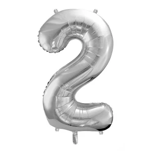 Palloncino Numero 2 Argento