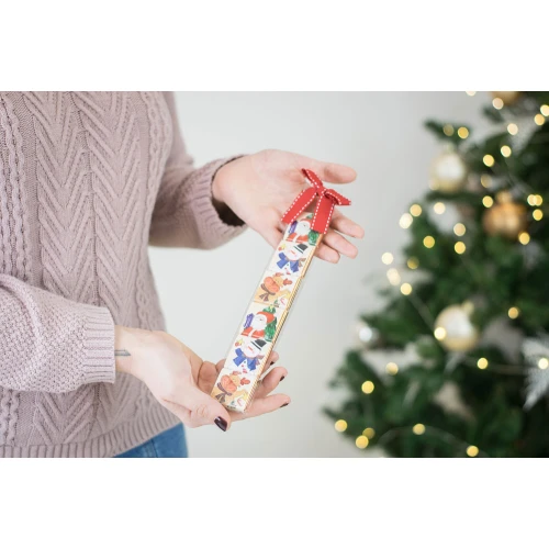 Segnaposto per Natale confezione di 6 cioccolatini con disegni natalizi