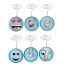 Bomboniere Clip Smile Celeste in Offerta
