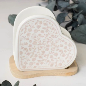 Bomboniere Brandani Linea Utile Portatovaglioli Cuore con fantasia floreale