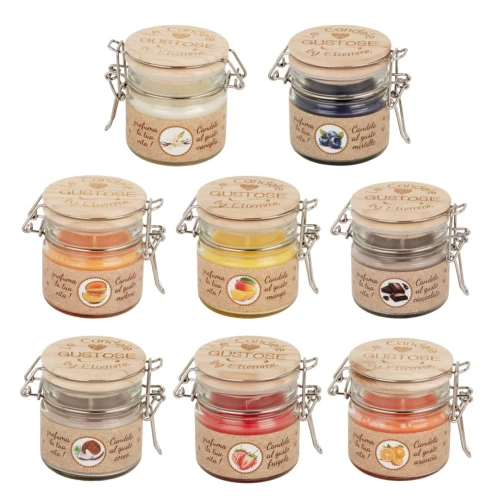 Bomboniere Linea Gusto 2026 Barattolino ermetico con candela aromatizzata