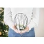 Idea Regalo Natale - Composizione con luce led e decori fatta a mano
