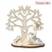 bomboniere personalizzate comunione ballerina con dettagli argentati albero della vita