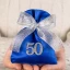Sacchetto 50 Cinquantesimo Compleanno con Numero 50 Glitter