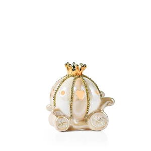 Bomboniere Carrozza Beige Luce LED PC