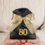 Sacchetto 80 Ottantesimo Compleanno con Numero 80 Glitter