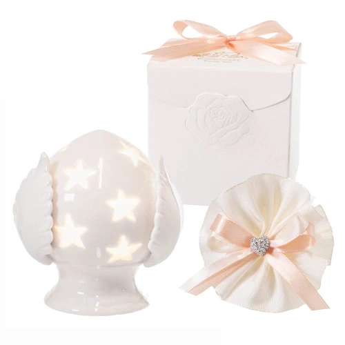 Bomboniere Pumo Pugliese pigna LED con stelle