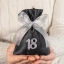 Sacchetto 18 Diciottesimo Compleanno con Numero 18 Glitter