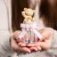 Bomboniere Battesimo e Nascita Bimba 2027 Linea Buby Rosa in resina