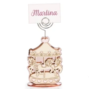 Bomboniere Battesimo e Nascita Femmina 2026 Linea Carosello Clip Segnaposto OFFERTISSIMA