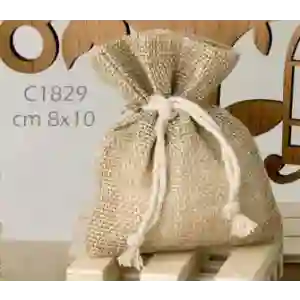 ULTIMI 70 Sacchetti Portaconfetti Juta piatto 8x10 cm PREZZO PER TUTTI