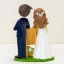 Cake Topper Sposi con Lavagna Personalizzabile