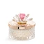 Bomboniera Candela Diamond con Rosa e Fiore in Cristallo Swarovski - Alta Qualità