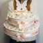 Torta Bomboniere salmone con Farfalle decorate da 35 fette