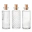 Bomboniere bottiglie di vetro per liquore stile vintage con tappo di sughero