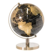 Mappamondo vintage oro e nero idea regalo