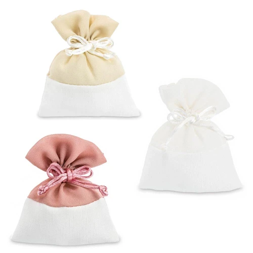 Sacchettini portaconfetti Eleganti in Tessuto e Organza