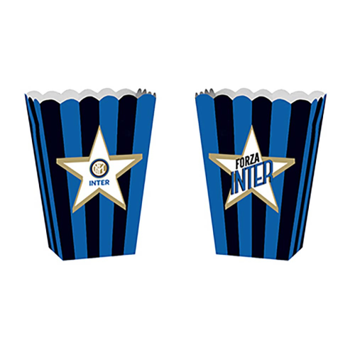4 contenitori per festa tema Inter
