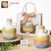 Bomboniere 2026 Oliere colorate in porcellana con tappo