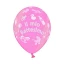 Palloncini Rosa "il Mio Battesimo" - confezione 10 pezzi