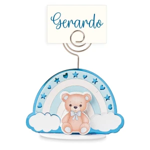 Bomboniere Battesimo e Nascita Maschio 2026 Linea Baleno Clip Segnaposto