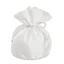 ULTIMI PEZZI 70 Sacchettino Piatto portaconfetti Elegante in tessuto bianco 10x12 cm PREZZO PER TUTTI